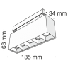 Светильник трековый MAYTONI POINTS TR014-2-10W3K-B (10 Вт,3000 K,чёрный)