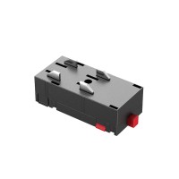 Коннектор питания прямой DENKIRS TR2101-BK чёрный