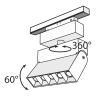 Светильник трековый поворотный MAYTONI POINTS TR015-2-10W3K-B (11 Вт,3000 K,чёрный)
