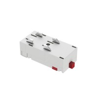 Коннектор питания прямой DENKIRS TR2101-WH белый