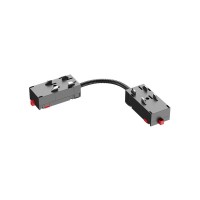 Коннектор питания угловой DENKIRS TR2103-BK чёрный