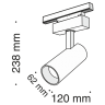 Светильник трековый поворотный MAYTONI Focus LED TR019-2-15W3K-MG (18 Вт,3000 K,золотой)