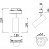 Светильник трековый поворотный MAYTONI Focus LED TR019-2-10W4K-MG (13 Вт,4000 K,золотой)