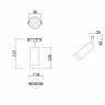 Светильник трековый поворотный MAYTONI Focus LED TR019-2-7W4K-MG (7 Вт,4000 K,золотой)