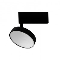 Светильник трековый поворотный диск чёрный MOON DL18791/Black 12W (12 Вт, 3000 K, 24 В)