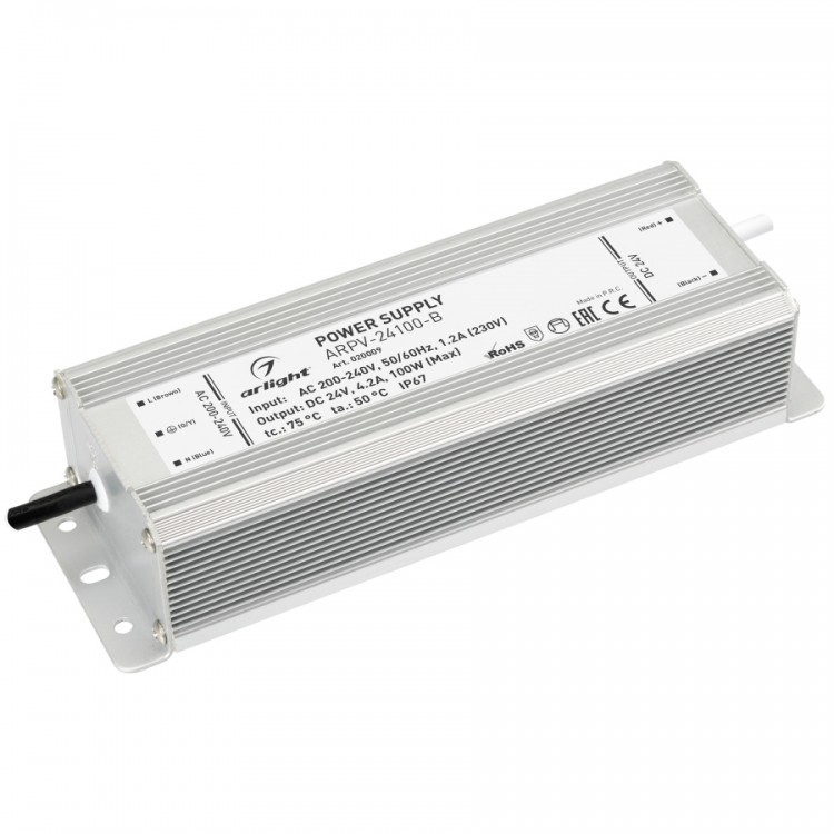 Блок питания ARLIGHT 020009 (100 Вт,24 В,серый)