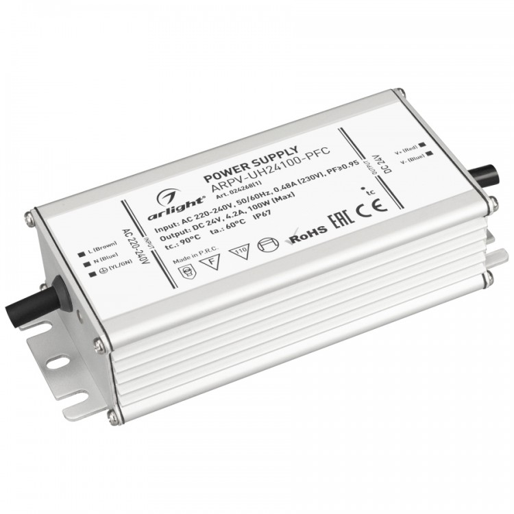 Блок питания ARLIGHT 024268(1) (100 Вт,24 В,серый)