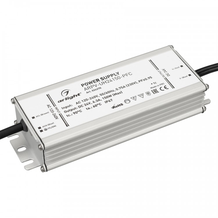 Блок питания ARLIGHT 024270 (150 Вт,24 В,серый)