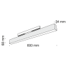 Светильник трековый MAYTONI Basis TR012-2-20W3K-W (20 Вт,3000 K,белый)