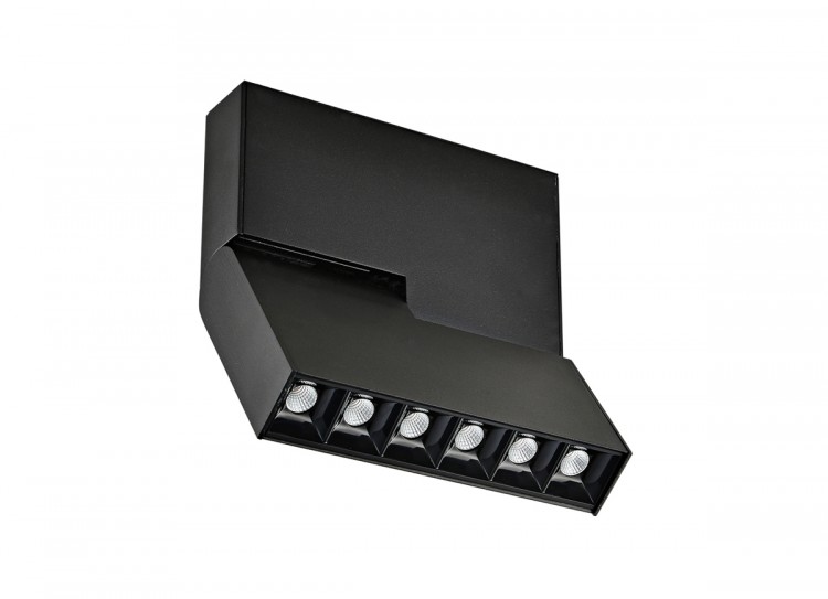 Светильник трековый поворотный чёрный EYE TURN DL18786NW12BM (9 Вт, 4000 K, 24 В)