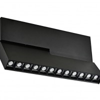 Светильник трековый поворотный чёрный EYE TURN DL18786/12M Black (12 Вт, 3000 K, 24 В)