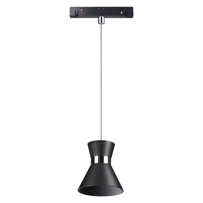 Светильник трековый подвесной NOVOTECH FLUM HANG SAND-CLOCK 358408 (10 Вт,4000 K,чёрный)