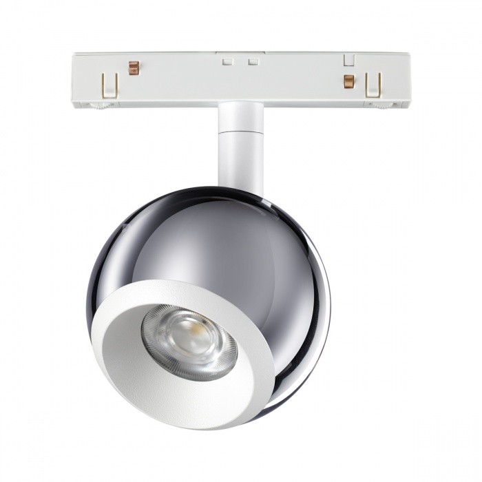 Светильник трековый спот NOVOTECH FLUM SPOT BALL 358396 (10 Вт,4000 K,хром)